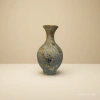 Greyish-gold textured creative ceramic vase, large tea vase, acrylic decorative vase details Picture